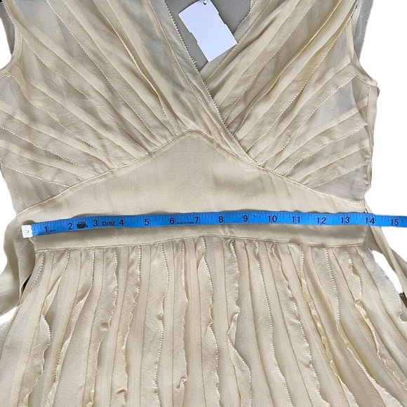 DKNY Yellow Chiffon Dress Size 4 - Picture 8 of 9